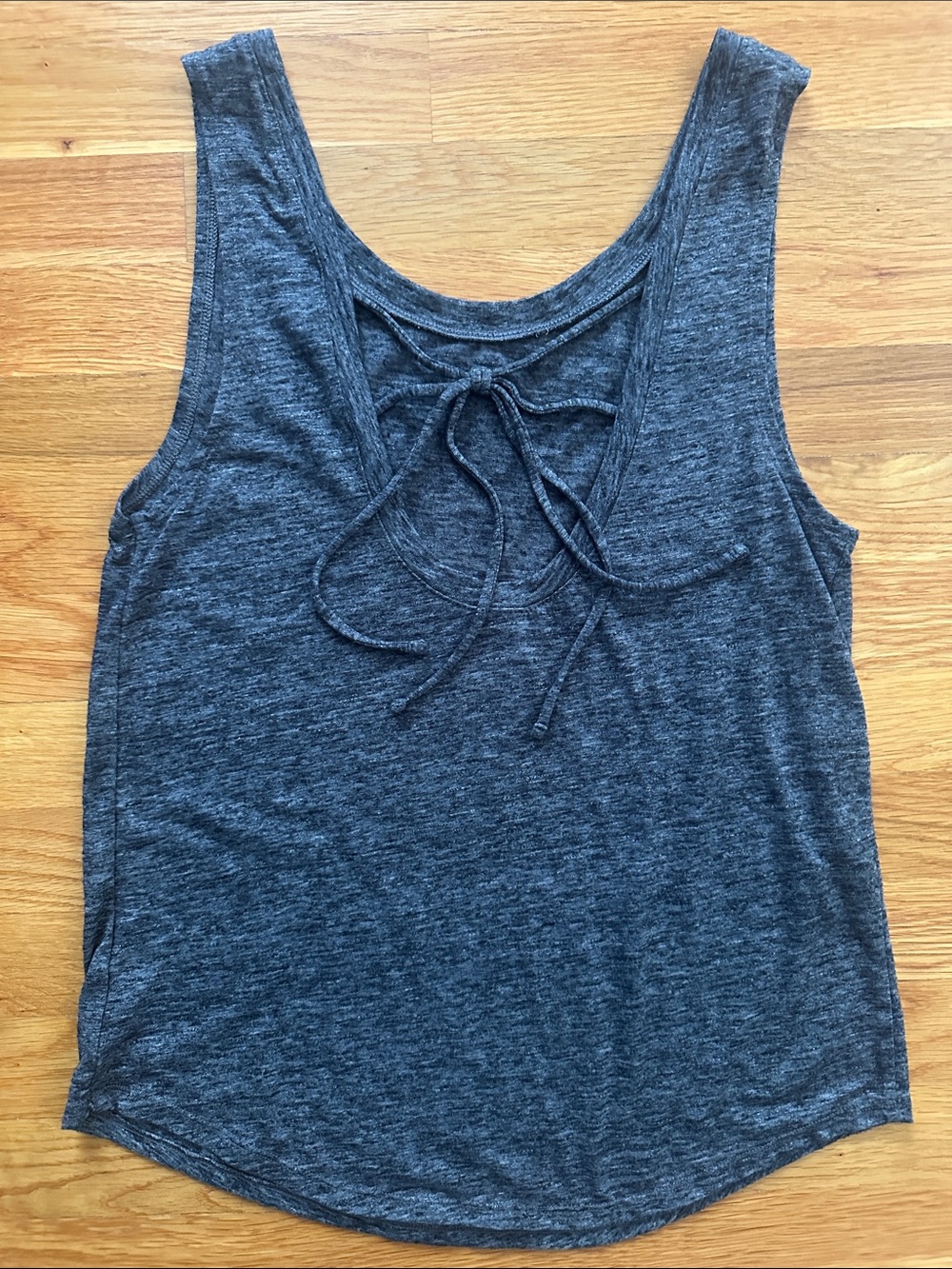 V.S- Pink/ Charcoal Gray Marled workout top in XS